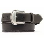 Nocona Mens Top Hand Lace Edge/Round Concho Belt