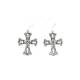 Blazin Roxx Crystal Cross Earrings