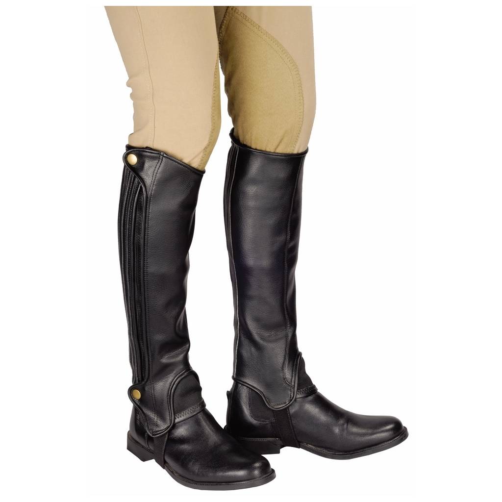 TuffRider Adult Grippy Grain Half Chaps - Tall