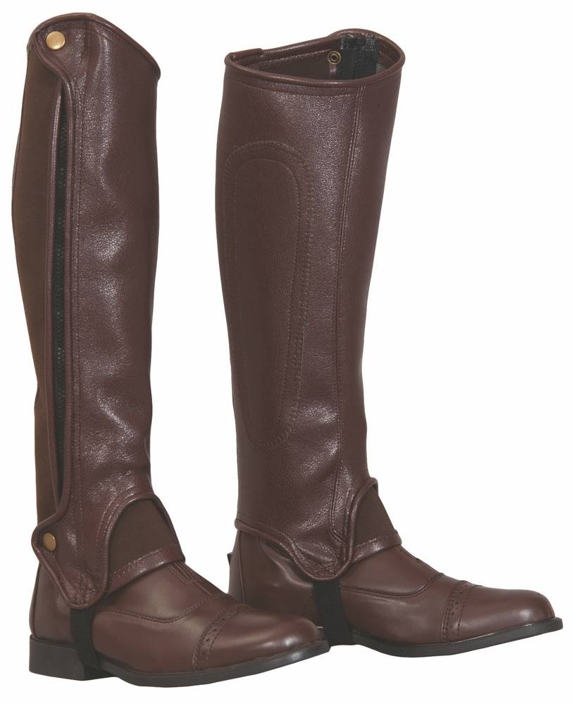 TuffRider Adult Grippy Grain Half Chaps - Tall