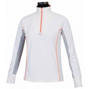 TuffRider Ladies Neon Mock Zip Sport Shirt
