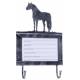 Tough-1 Deluxe Stall Card Holder w/ Hooks - Miniature Horse
