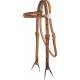 Billy Cook Saddlery Antique Floral Tooled Browband Headstall