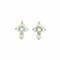 Blazin Roxx Crystal and Stone Cross Earrings