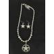 Blazin Roxx Bead with Crystal Star Necklace Set