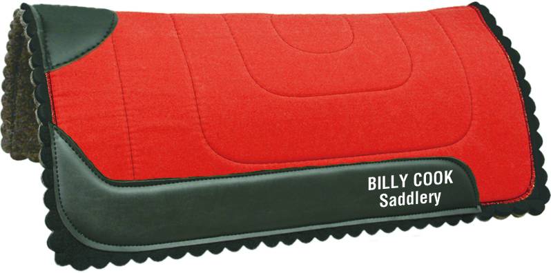 122661BCRD Billy Cook Saddlery Scalloped Trainers Pad sku 122661BCRD