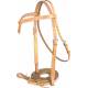 Cowboy Pro Knotted Show Bridle w/ Basket Tooling