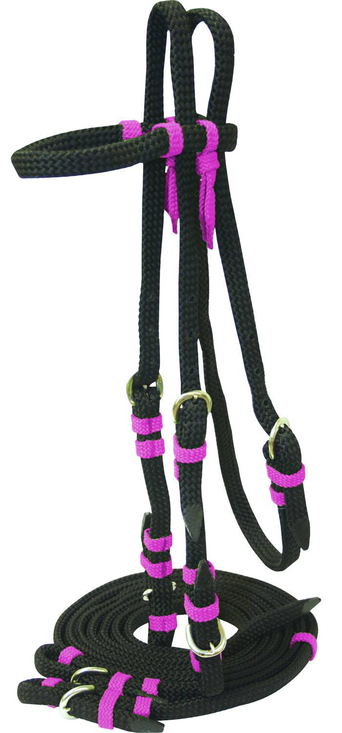 ABETTA Braid Nylon Headstall with  Reins