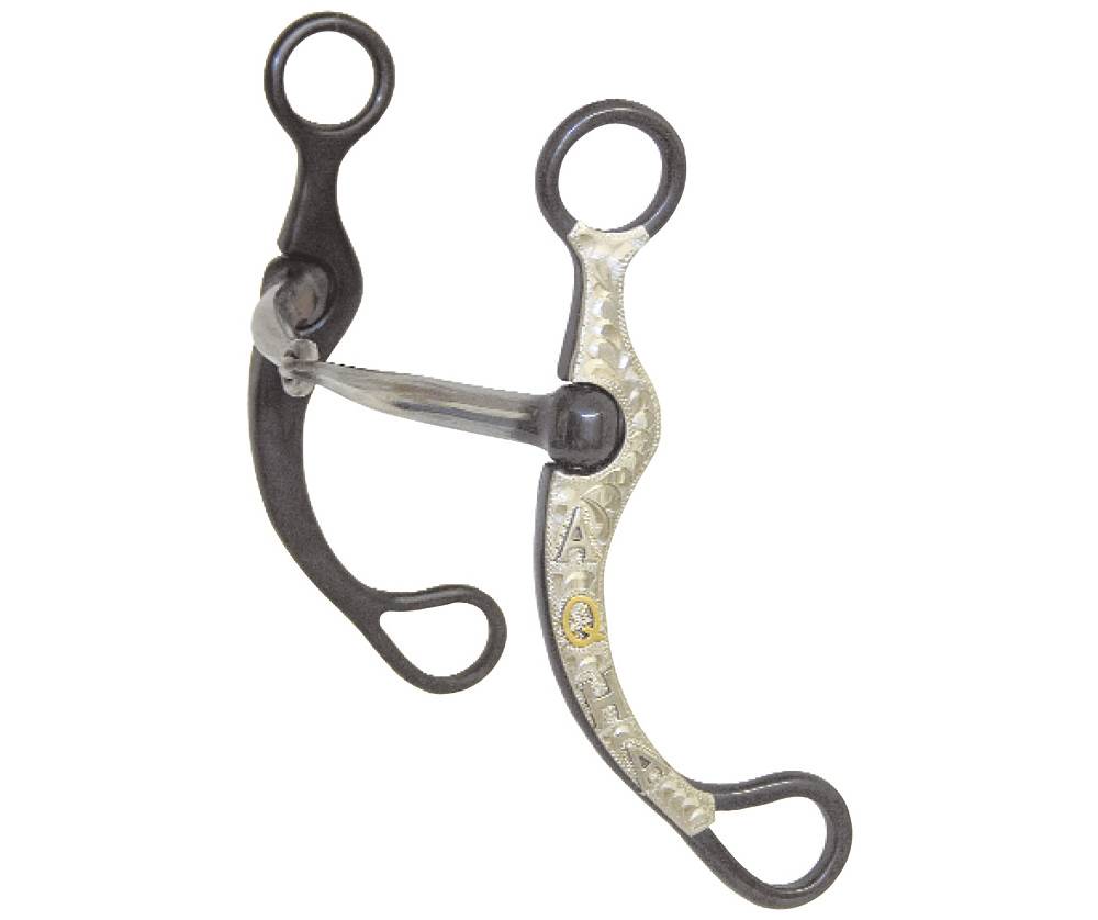 Greg Darnall AQHA Snaffle Bit with German Silver Overlay