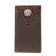 Ariat Rodeo Tooled Overlay Wallet/Checkbook Cover