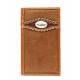 ARIAT Mens Rodeo Wallet w/ Oval Concho & Tooling