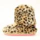 Blazin Roxx Ladies Leopard Fur Boot Slipper