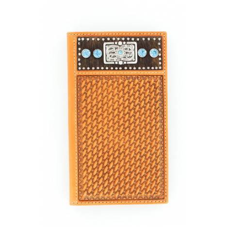 Nocona Rodeo Basketweave Hair Concho Wallet