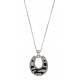 Montana Silversmiths Candied Collection Horseshoe with Zebra Stripes Necklace