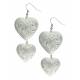 Montana Silversmiths Classic Heart Silver-Tone Concho Earrings
