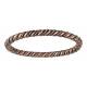 Montana Silversmiths Copper and Silver Toned Rope and Wire Coil Bangle Bracelet