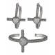 Montana Silversmiths Faith's Heart Cross Bracelet Jewelry Set