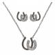 Montana Silversmiths Following in Your Footsteps Horseshoes Jewelry Set