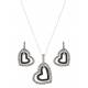 Montana Silversmiths Hearts Deep Reflection Jewelry Set
