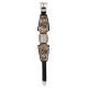 Montana Silversmiths Rose Gold Vintage West Ladies Black Leather Band Watch