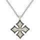 Montana Silversmiths Silver Pinpoints Cross Patonce Necklace
