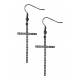 Montana Silversmiths The Straight Path Cross Earrings in Antique