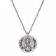 Montana Silversmiths Tough Enough to Wear Pink Cowgirl Coin Charm Necklace