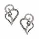 Montana Silversmiths Woven Hearts Post Earrings