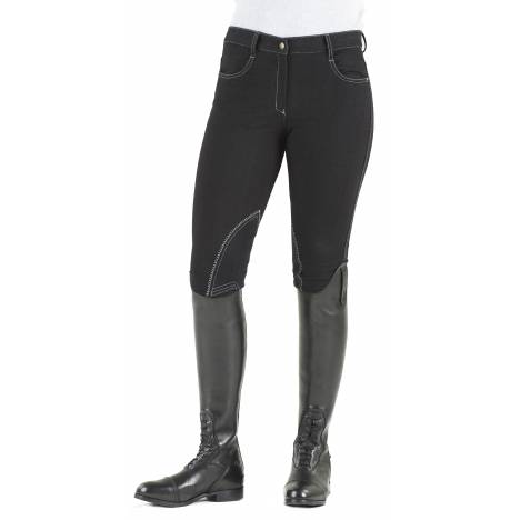 Ovation Ladies SoftFLEX Zip Front Classic Knee Patch Breeches