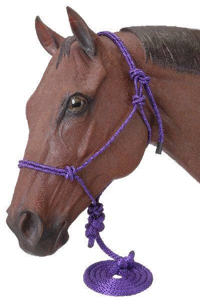 Tough-1 Miniature Poly Rope Halters with  Leads - 6 Pack