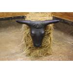 Steer Head with  Hay Bale Spikes