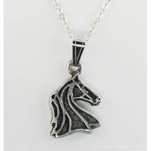 Finishing Touch Outline Horse Head Necklace