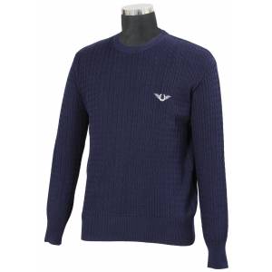 TuffRider Mens Classic Cable Knit Sweater