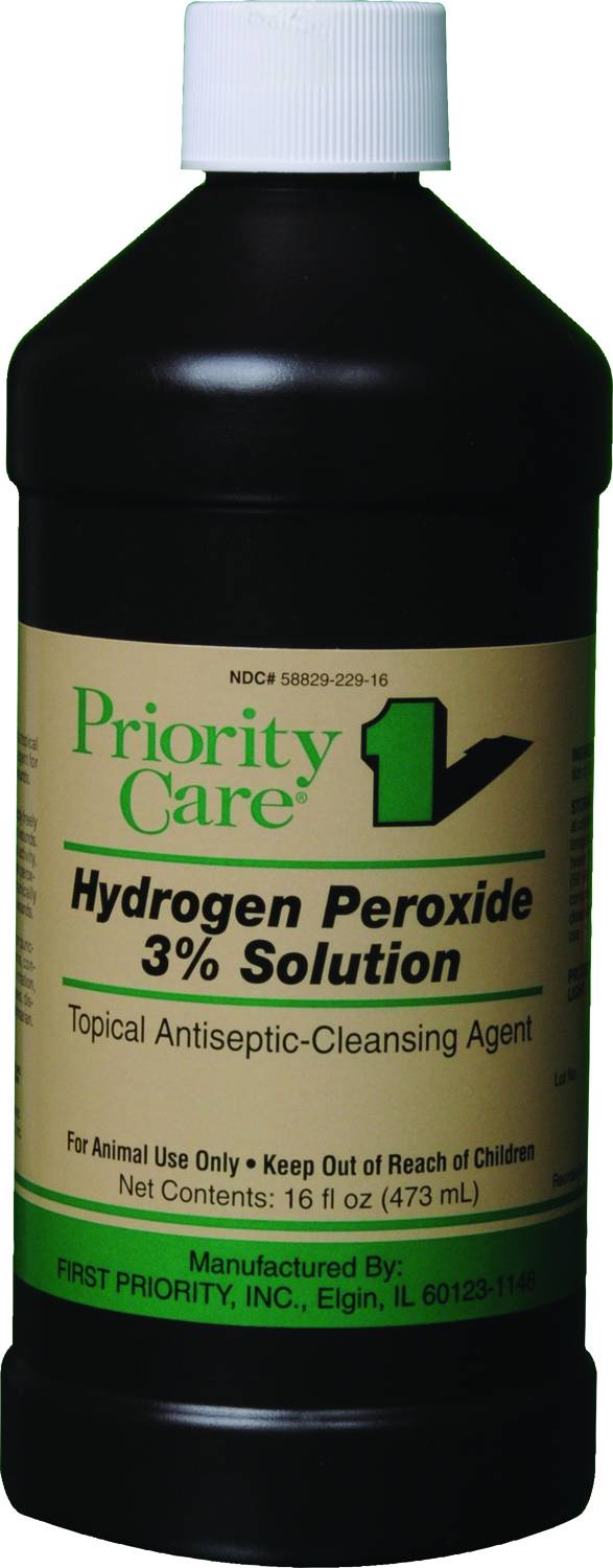 Priority Care Hydrogen Peroxide 3% Solution