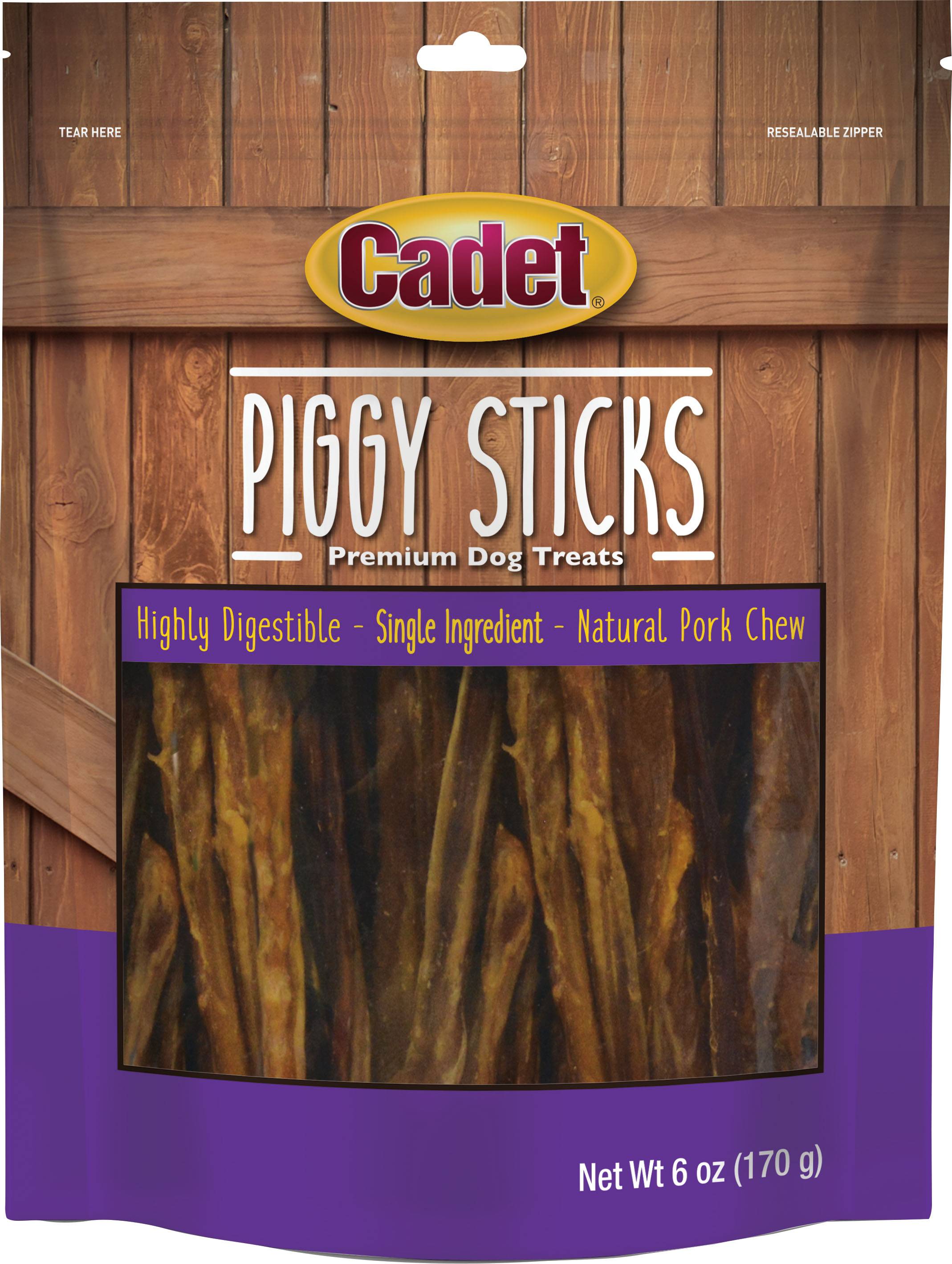 Cadet Butcher Piggy Sticks Dog Treats