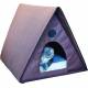 K&H PET Outdoor Heated Multi-Kitty A-Frame - Chocolate
