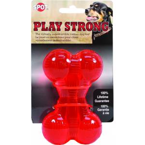 SPOT Play Strong Rubber Bone Dog Toy