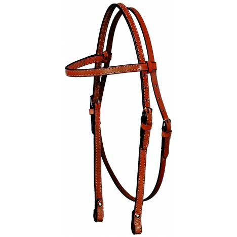 Circle Y Plain Stitched Browband Headstall