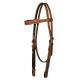 Circle Y Shaped Spider Stamped Browband Headstall