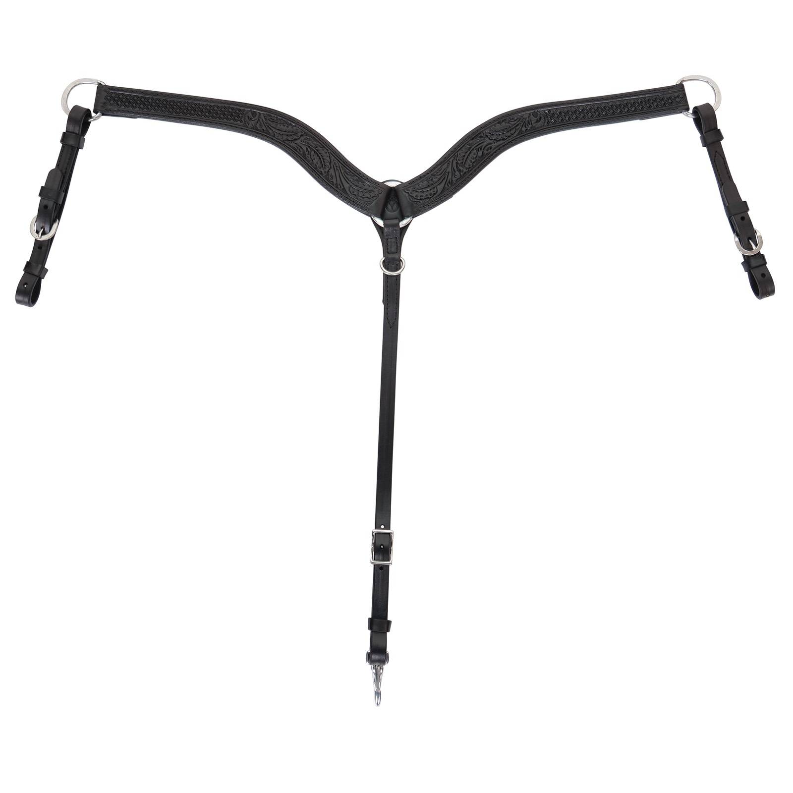 Circle Y Goodnight Floral Combo Tool Breast Collar