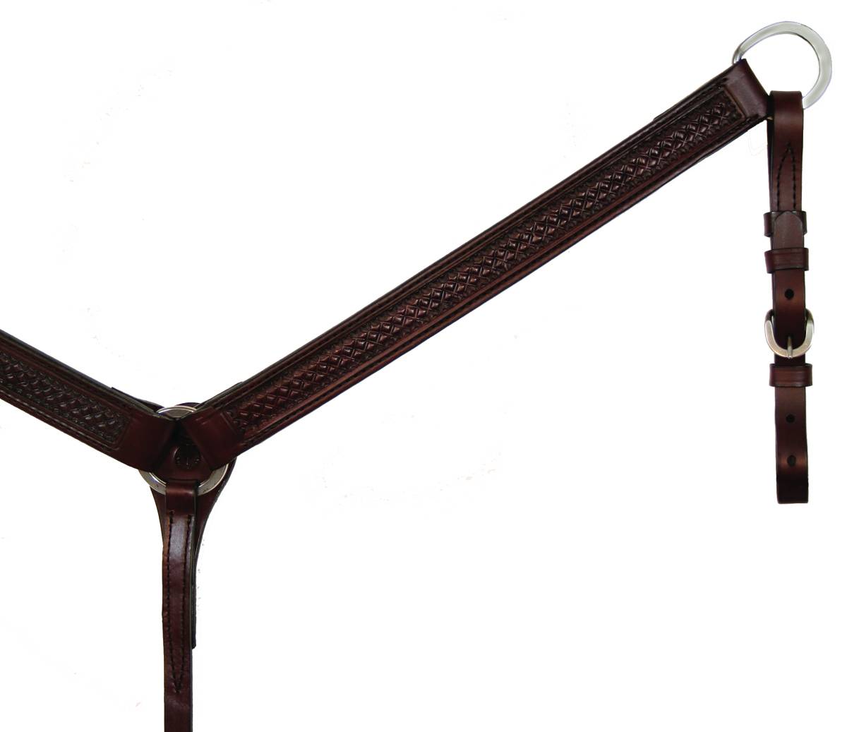 Circle Y Goodnight Diamond Tooled Breast Collar