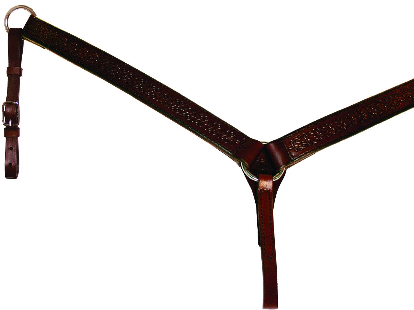 Circle Y Straight Border Tool Breast Collar