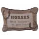 Gift Corral Horses Leave Hoofprints Throw Pillow