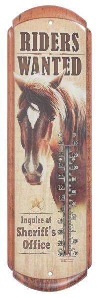 Gift Corral Riders Wanted Thermometer