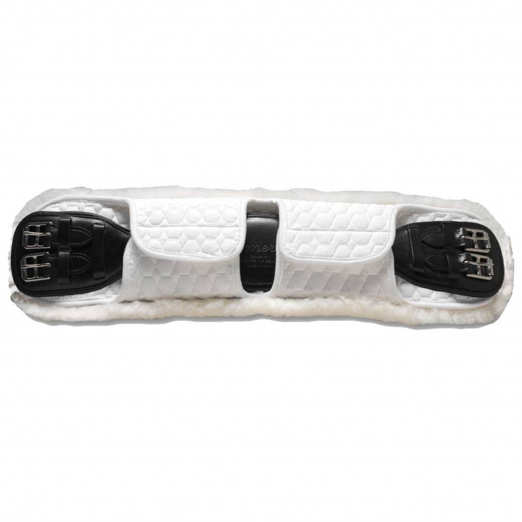 E.A. Mattes Sheepskin Dressage Girth Cover with Adjustable Flaps