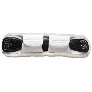 E.A. Mattes Sheepskin Dressage Girth Cover with Adjustable Flaps
