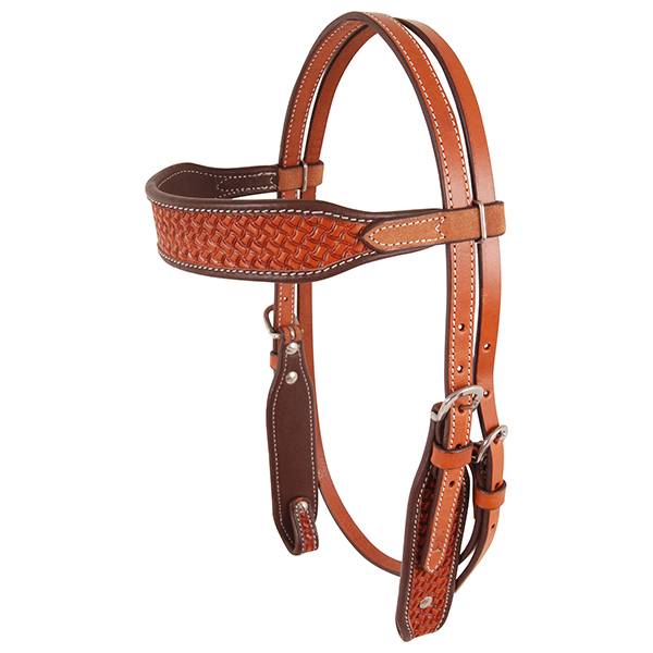 Cashel Basket Stamped Browband Headstall