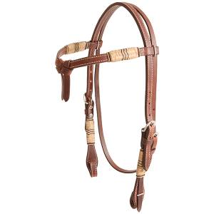 Cashel Tiefront Rawhide Trimmed Browband Headstall