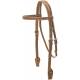 Cowboy Pro Browband Headstall With Reins Basket Tooled
