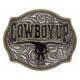 Montana Silversmiths Cowboy Up Says The Bull Attitude Buckle